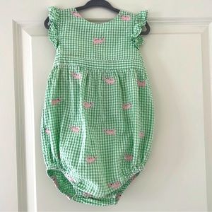 CPC Childrenswear Classic Prep Beatrice alligator Bubble Romper size 2T